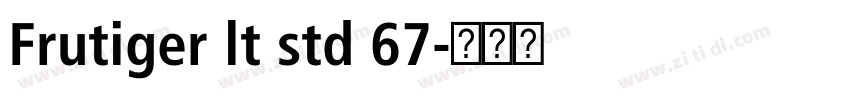 Frutiger lt std 67字体转换